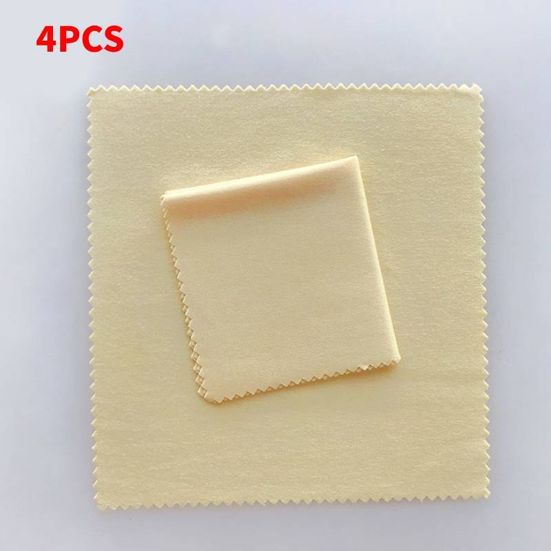 Optical Glasses Cleaning Cloth With Ultra Fine Fiber For Eyewear Maintenance Yellow