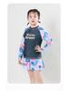 Plus Size Girls' Sun Protection Swimwear, Quick-Dry Split Design for Big Kids