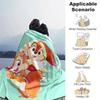 1pc, Christmas Reindeer & Santa Claus Blanket Festive Home Decor, Couch Throw Blanket, Gift for Friends, Soft Coverlet, Perfect for Bedroom,