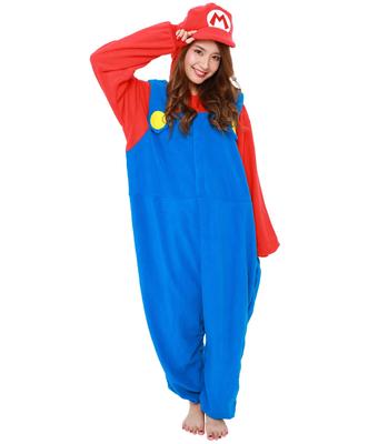 Southwark Fleece Kigurumi Super Mario Mario Volná velikost BAN-056 (Dospělý)