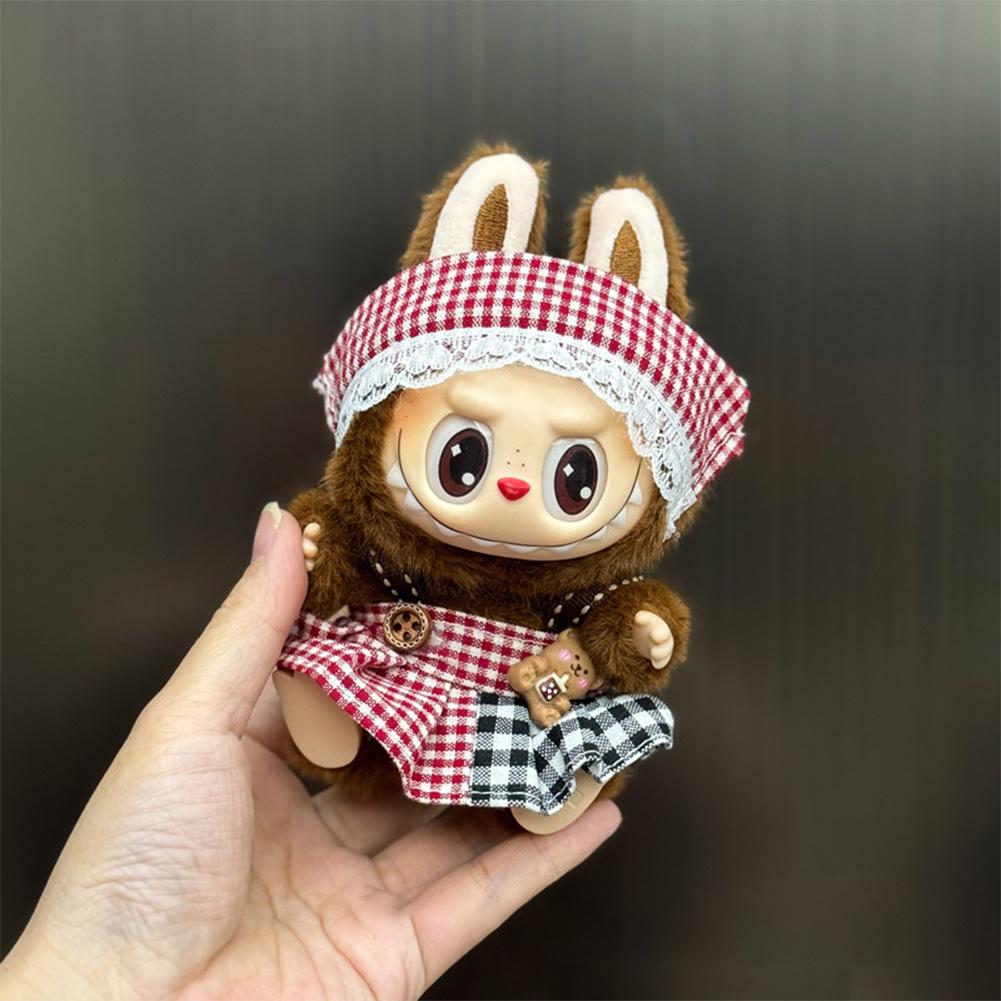 Pro 17 cm Labubu Oblečení pro panenky Módní Oblečení Mikiny Oblečení pro panenky Barevně sladěné Mikiny Panenky Doplňky Roztomilé dekorace Malé utěrky
