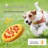 Legrační hračka pro psa ve tvaru pizzy: Interaktivní, odolný proti roztržení, pískací kousátko