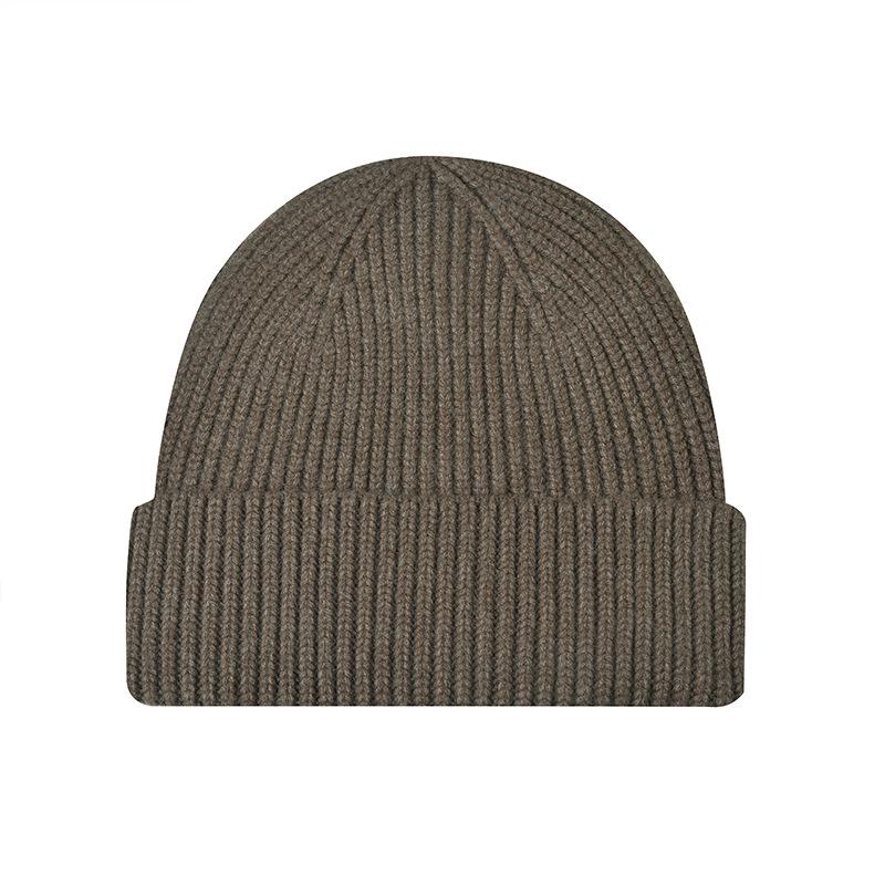 Unisex Warme Umschlagmütze aus gestrickter Wolle
