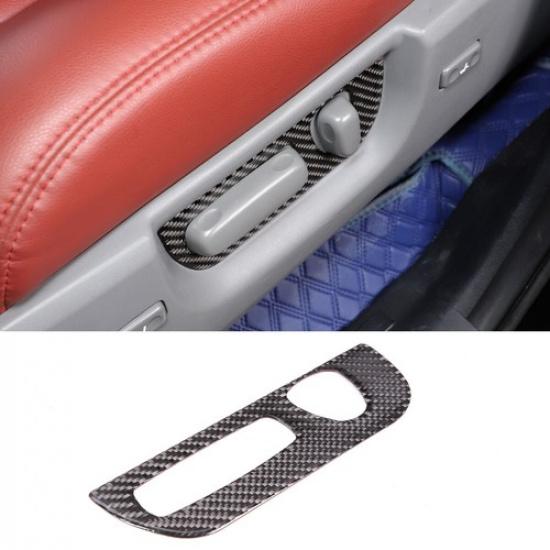 Carbon Fiber Front Seat Adjustment Sticker Trim For Toyota Tundra 2007-2013