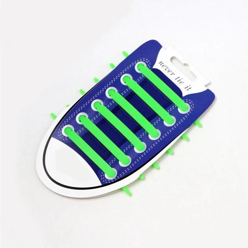 NEW 12pcs/lot Silicone Shoelaces No Tie Elastic Shoe Laces Special Shoestrings for Kid/Adult Lacing Rubber Sneakers Shoe Lace