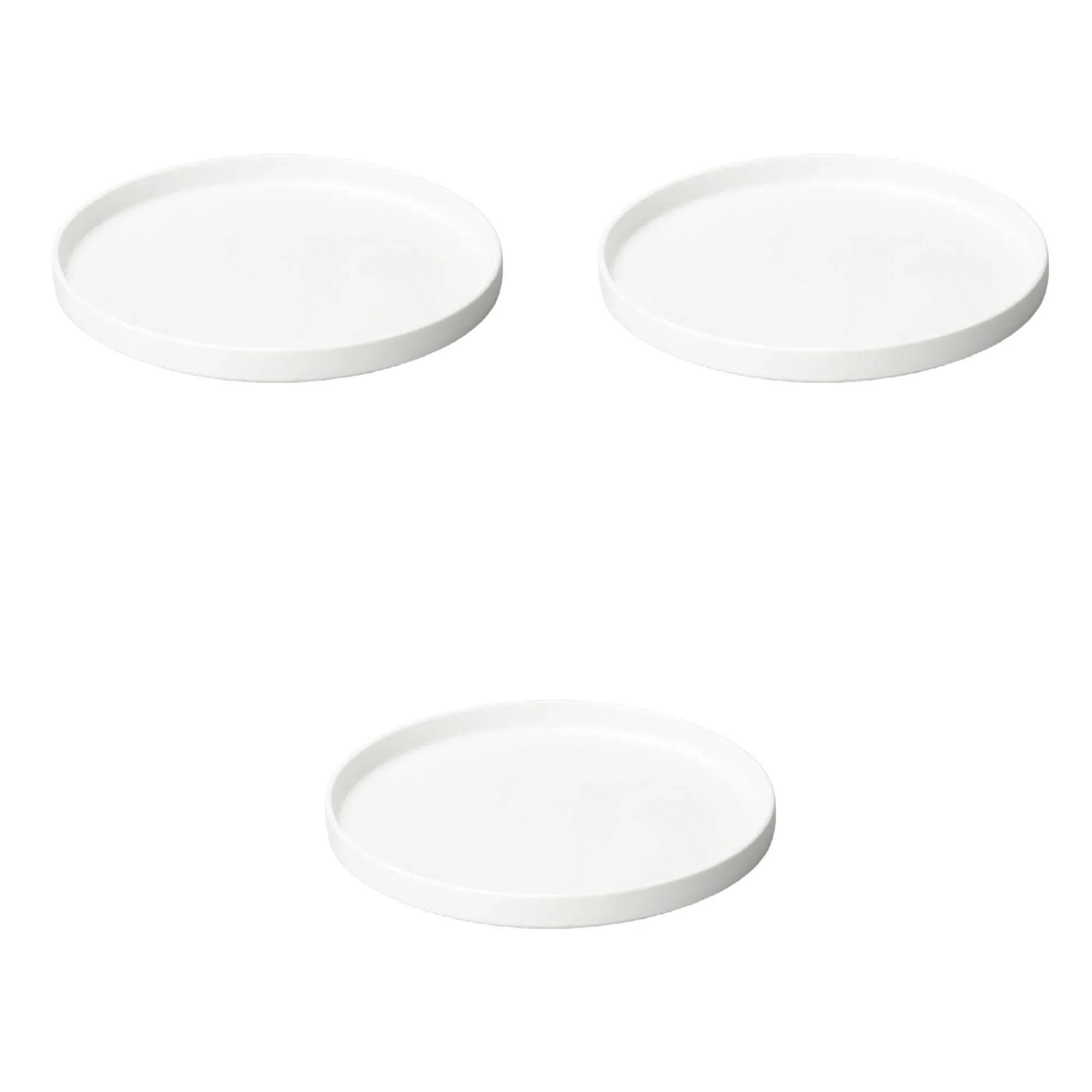 

Set of 3 Shine White 21cm Round Plates x Round Plates Setomonohonpo [21.2 2cm] (Large)