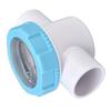Check Valve 50mm 2 Ways G1 1/2 Water Hose Backflow Preventer With Transparent Mirror Pipe For Swimming Pool Filter