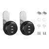 2pcs Elegant 3 Digit Code Cams Lock for Mailbox and Cabinet Sturdy Without Key Zinc Alloy Materials Home Accessory