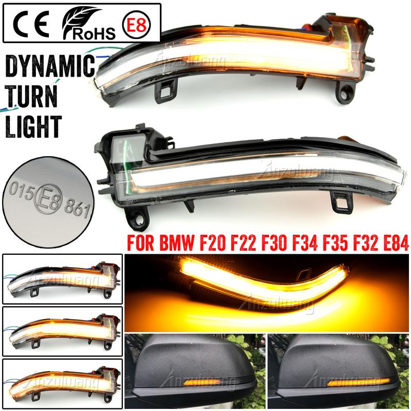 Fit For BMW 1 Series Hatchback F20 F21 2012- For BMW M2 F87 LED Dynamic Turn Signal Light Flowing Water Blinker Flashing Light