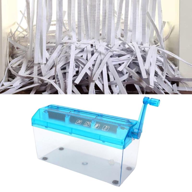 Mini Hand Shredder Portable Hand Shredder Paper Shredder Manual Paper Shredder Mini Paper Cutting Machine Office