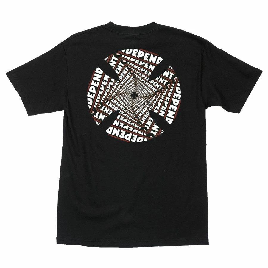 Independent Trucks SPIRAL Skateboard T Shirt BLACK XXL