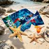 Personalisierbares Strandtuch mit Kylian Mbappe Aufdruck und individuellem Namen, für Reise Camping Strandparty Heimdekoration, Geburtstagsgeschenk für Familie & Freunde
