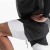 Pantalones Cortos de Verano 2 en 1 de Secado Rápido para Hombre Gimnasio Fitness Running Bodybuilding Jogging Pantalones Cortos Casuales Entrenamiento Baloncesto Masculino