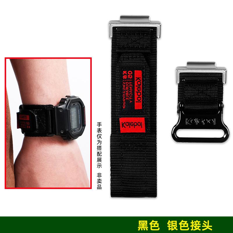 DW5600 GW-M5610 DW-6900 GW-B5600 Nylon Canvas Strap For Casio GA2100 GM2100 Modified Watch Band Men's Outdoor Sports Wristband