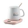 USB Adjustable Temperature Heating Coaster Set - 55°C Warm Cup Insulation Pad Gift