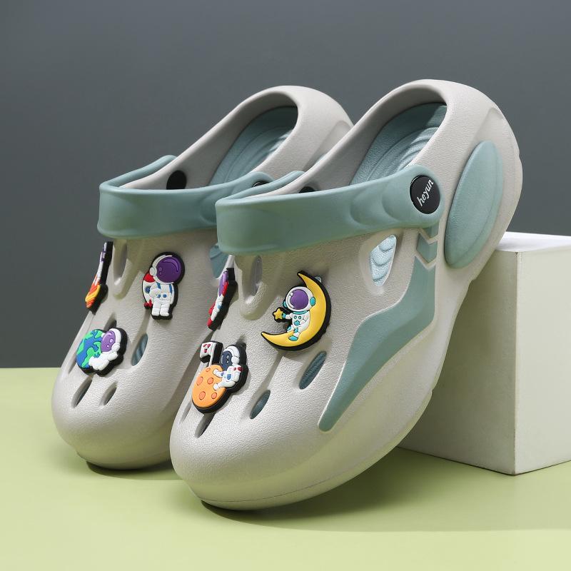 Boys Trendy Lightweight Clog Shoes Summer Eva Sandals Breathable Comfortable Design Nonslip