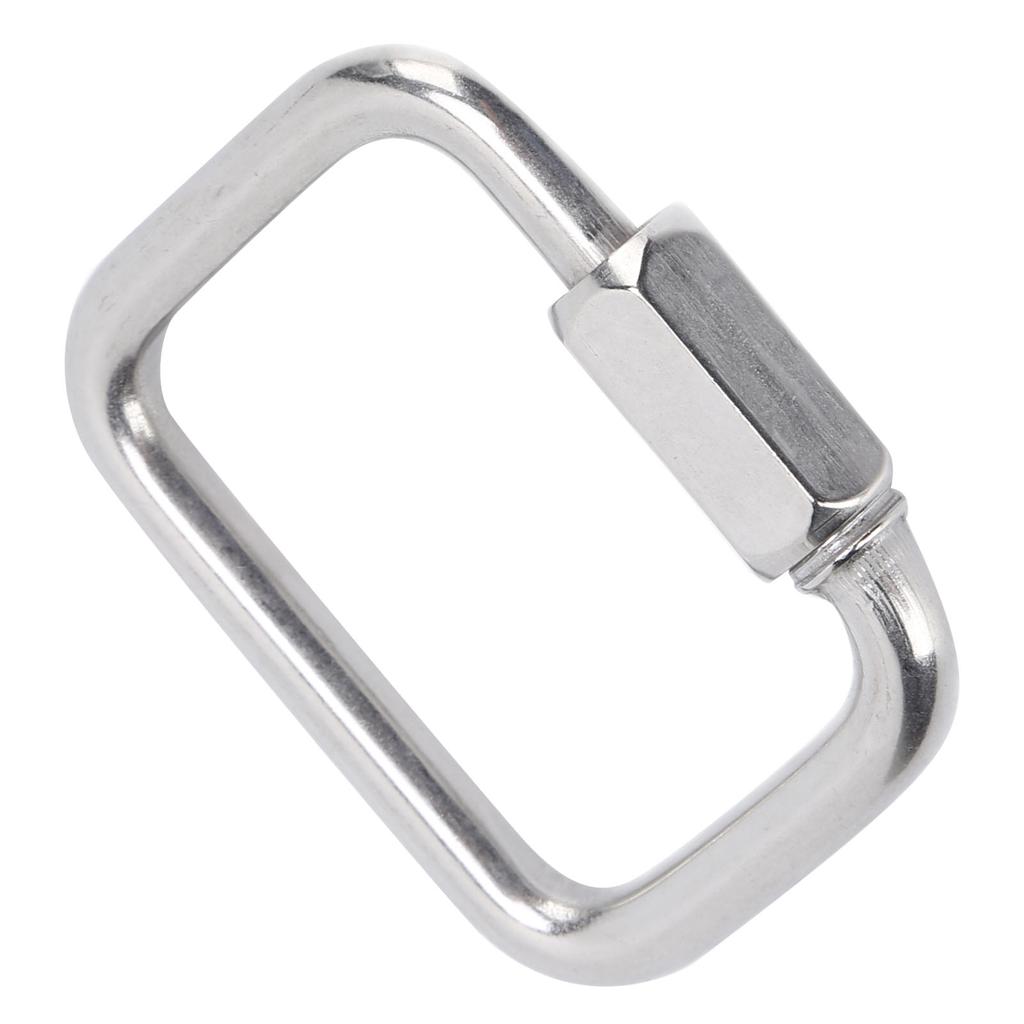 Chain Link Stainless Steel 4‑Corner Multifunctional Connection Buckle for Outdoor Hammock Camping Fishing Hiking8mm