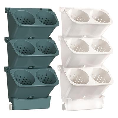 Space Efficient Wall Hanging Planter With Auto Watering Plastic Hanging Vase For Indoor Gardening Balcony Decoration