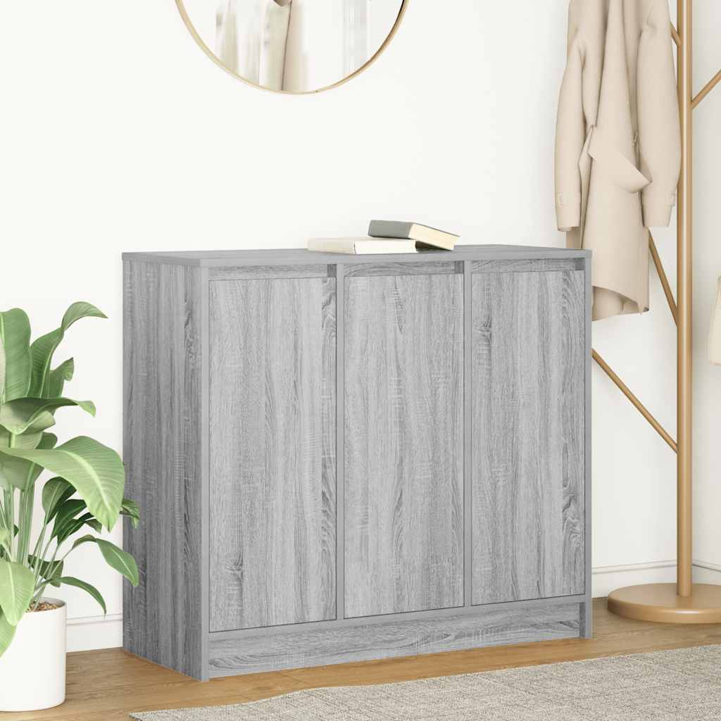 Sideboard Gray Sonoma 85 x 34 x 76 cm Particleboard