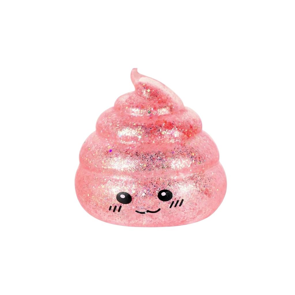 Novelty Squishy Poo Stress Ball Squishies Toys Glitter Funny Stretch Squeeze Fidget Toys For Kids Adults Fool'S Day Prank Gift