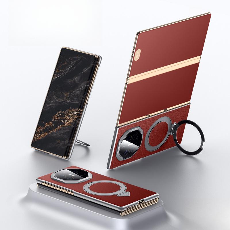 

Чехол для телефона Huawei MateXT, Трехскладная магнитная подставка, Кожаный противоударный чехол HUAWEI Xt для бизнеса, мужской и женский Huawei Mate XT