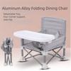 Adjustable Height Children's Dining Chair with Food Tray Baby Seat Chair  Home Use