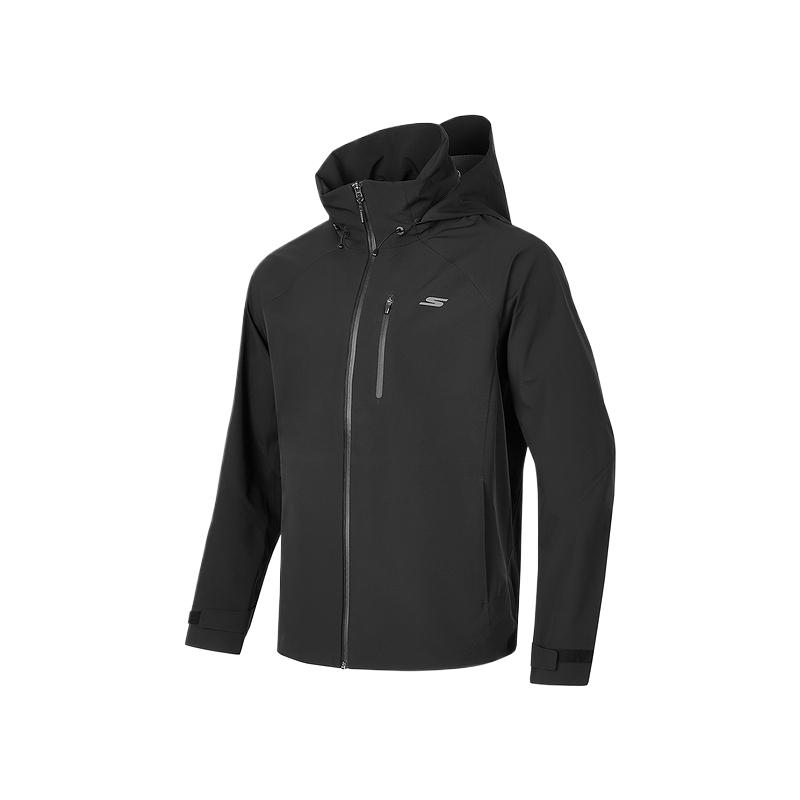 Skechers Comfortable Soft Skin-Friendly Breathable Jacket Men jackets Carbon-Black P424M213-0018 M