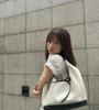 Korean Bow Denim Canvas Patchwork Shoulder Tote Bag - Casual, Large Capacity, Lazy Style for Women