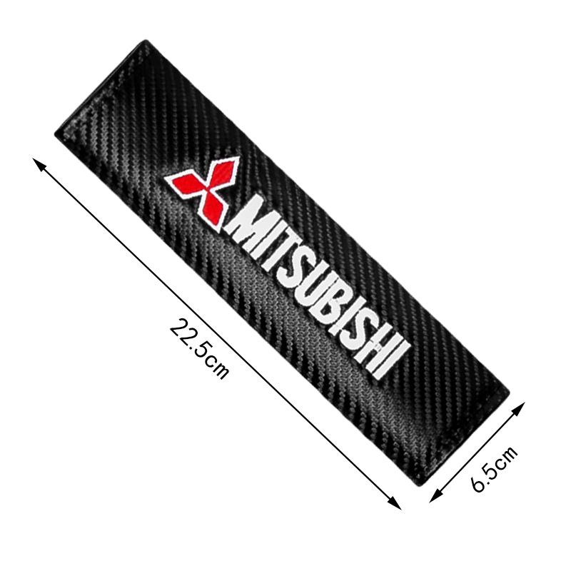 

Car Shoulder Cover Cushion Seat Belt Pad Seat Belt Cover For Mitsubishi Outlander Ralliart ASX Pajero Lancer Space Star Eclipse