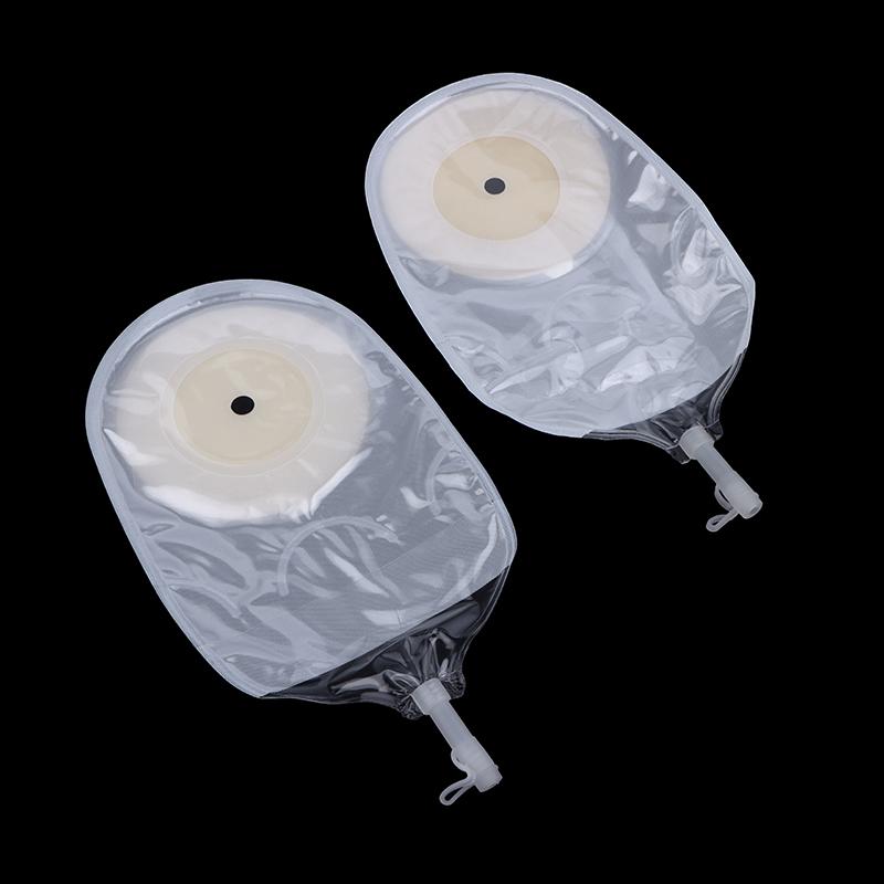 10 Pcs Drain Valve One-Piece System Colostomy Bags For Adults Disposable Colostomy Pouch Opening 20-65Mm With Clip Closure