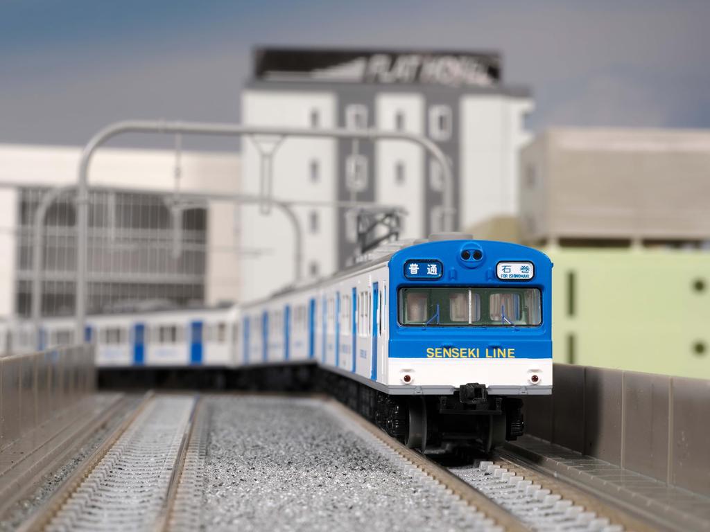 TOMYTEC Railway Collection, JR 103 Series Senseki Line Renewal Car, New Paint, 4-Car Set, Diorama Supplies, 336754