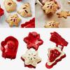 Xmas Hand Pie Mold Reusable Hand Pie Press Mold Christmas Tree Glove Star Hand Pie Maker for Baking Festivals Potluck Parties
