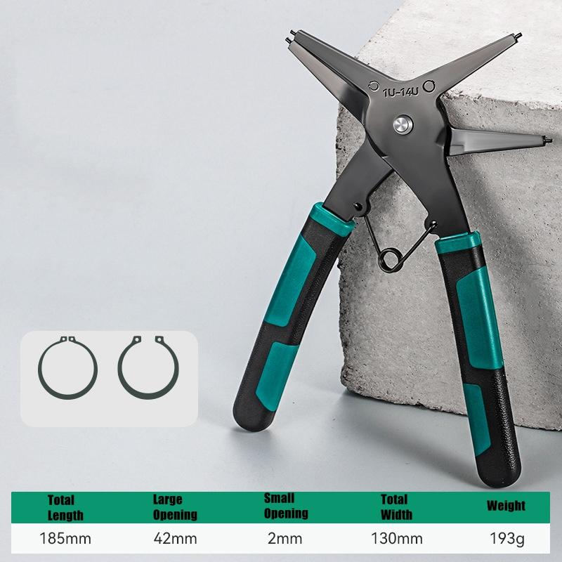 Snap Ring Plier Type Circlip Pliers Multifunctional Crimp Tool Internal External Ring Remover Retaining Circlip Pliers Hand Tool