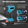 30-550℃ Cordless Portable Hot Air Gun Temperature Adjustable LED Temperature Display Electric Heat Gun Household Power Tool