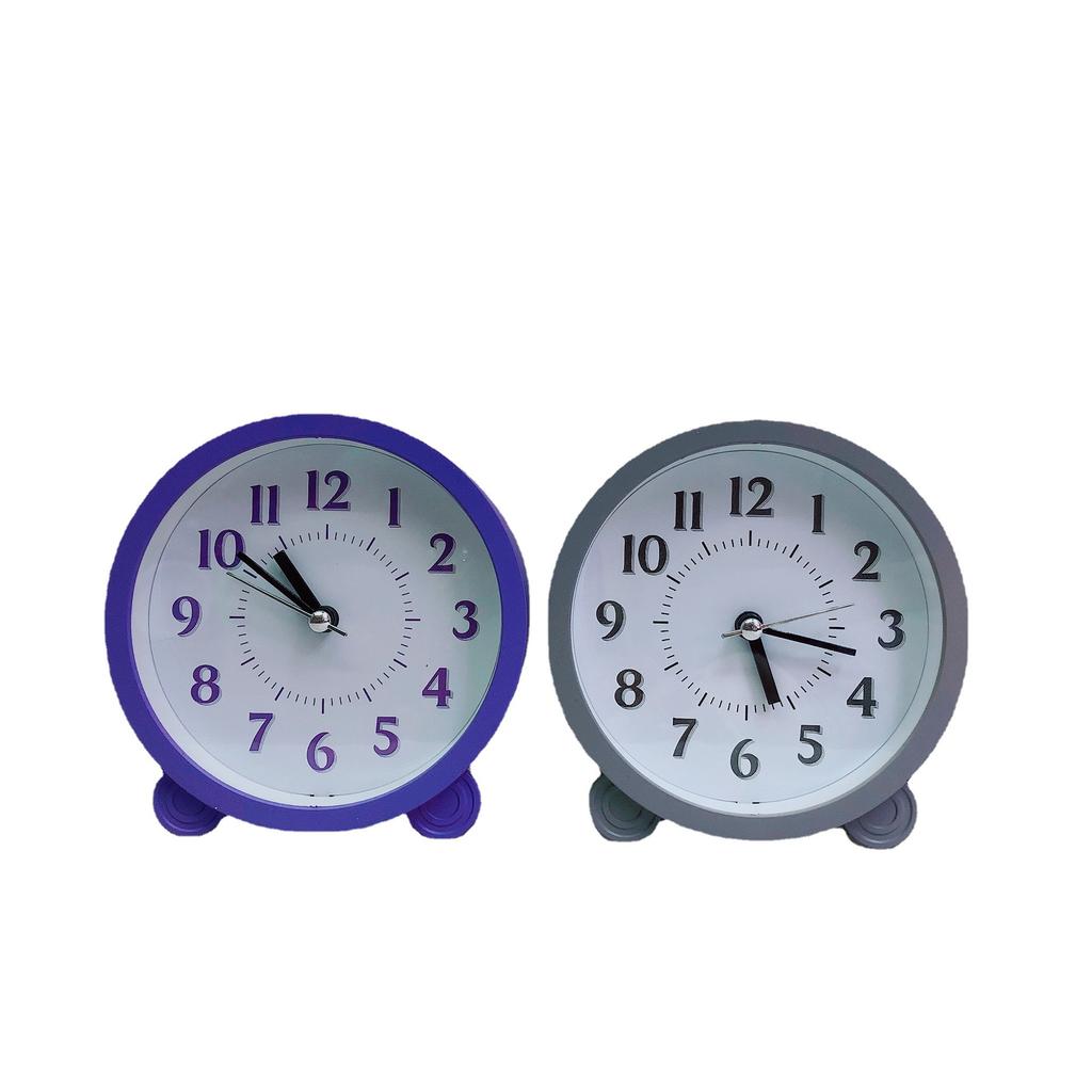 Modern Simple And Fashionable Round Alarm Clock Student Gift Children'S Study Small Alarm Clock Premium Durable