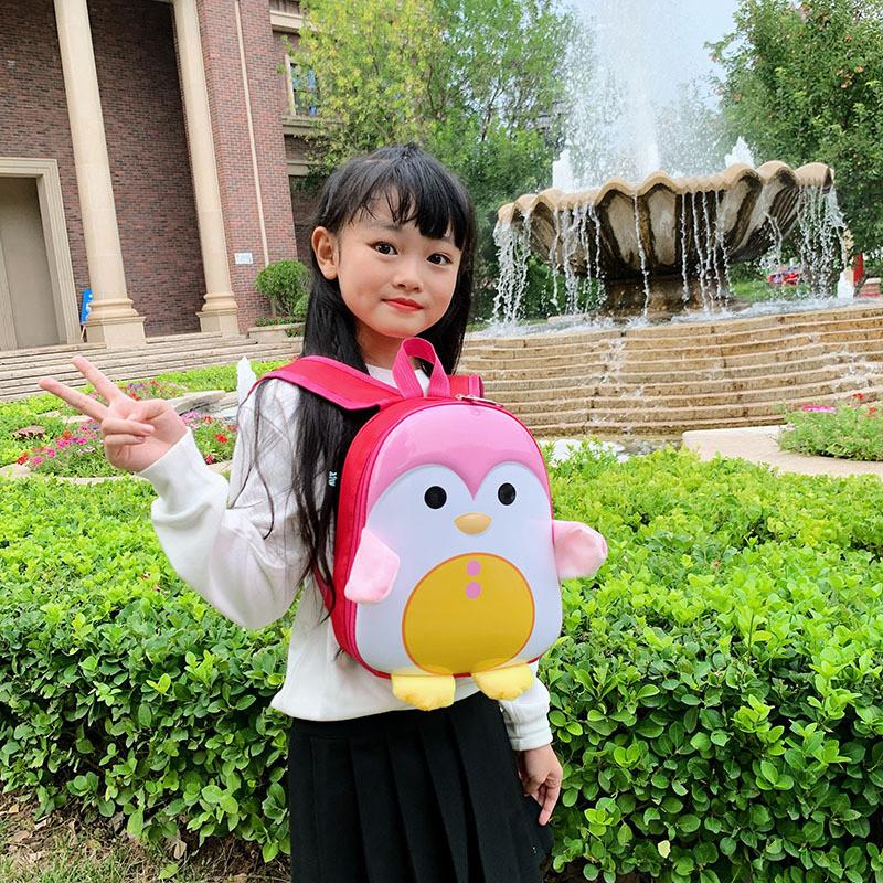 Eggshell Bag Penguin Cartoon Animal Kids Backpack Adjustable Shoulder Straps