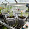 1/5Pcs Round Planter Pot Transparent Orchid Container Plastic Nursery DIY Planter Pot Seedling Cup Household Garden Supplies