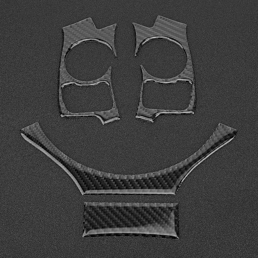 Conjunto de 4 Peças Capa de Acabamento do Volante em Fibra de Carbono Carro Remodelação Serve para LEXUS IS250 IS300 IS350 2014 2018 Tipo B