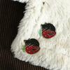 Jewelry Accessories Badge Pin Black Cat Strawberry Enamel Pin Cat Brooch Brooches Pin Lapel Brooch