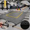 Rebounder Net for Ball Return Practice with a Clear Aiming Area, Polyester Construction and Edge Connection Points for School and Team Training