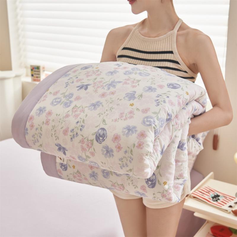 

Весна и лето, новый летний стеганый одеяло класса А, 100% хлопок, с принтом, без простыни и наволочки 150x200cm 1pcs