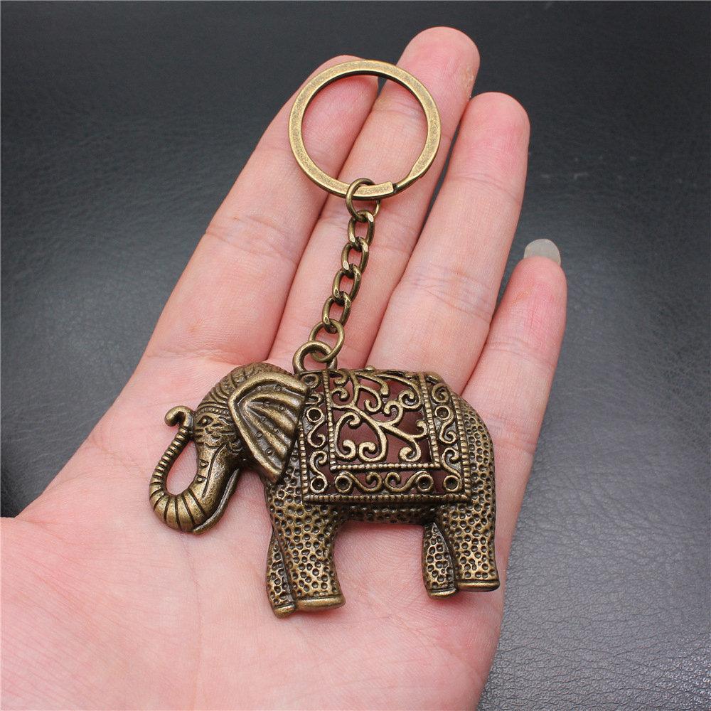 Big Elephant Animal Keychain for Women Best Seller Sweet Christmas Gift Streetwear Car Key Ring