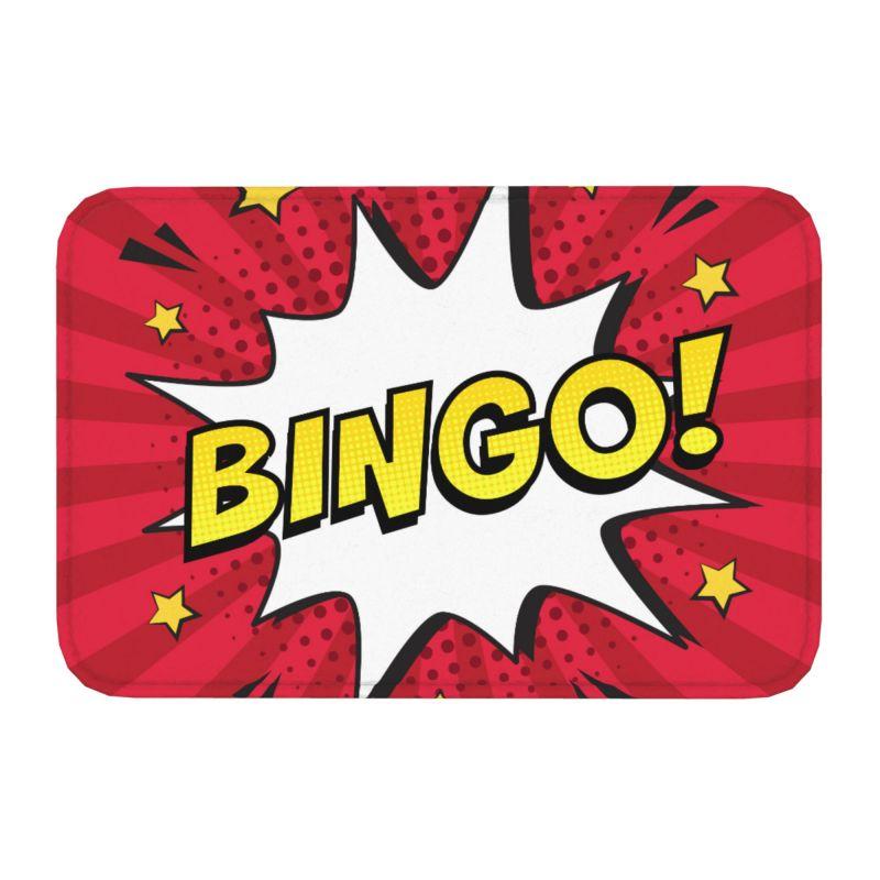 Game Bingo Doormat Mat Anti-Slip Kitchen Bathroom Toilet Rug Carpet 40*60cm