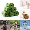 Dog Poop Bag, 1 Roll Biodegradable Dog Waste Bags with 1 Dispenser , Eco-Friendly Leak-Proof Pet Poop Bags for Doggy