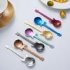 Cross 304 Stainless Steel High-Gloss Guitar Stirring Spoon for Bar, Cafe, Dessert, Coffee.