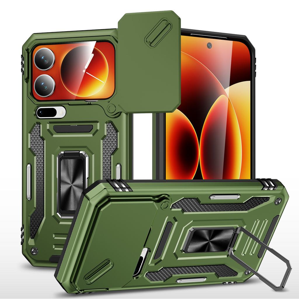 Applicable To Xiaomi 17Promax Mobile Phone Case Holder 14T Window Push Magnetic Ultra-thin Ring Mobile Phone Case