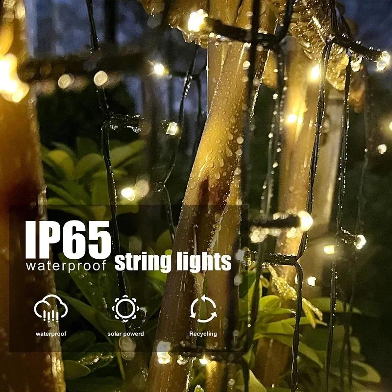 32M 300LEDs Outdoor Light String for Christmas Decoration, Solar Fairy Light Garden Christmas Decoration