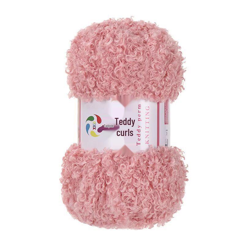 Włóczka Teddy Wool Pętelkowa: Ręcznie robiona włóczka DIY do szydełkowania i robienia na drutach na szaliki i lalki