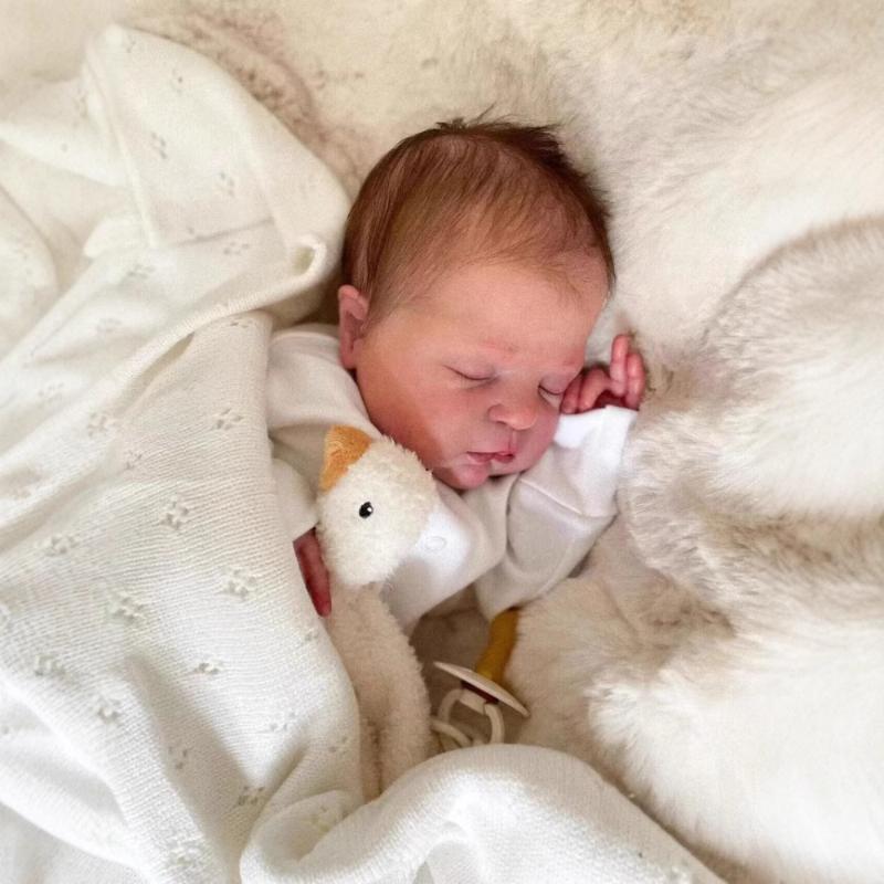 Poupée Reborn en tissu doux de 50 cm, poupée réaliste de simulation de sommeil, poupée réaliste pour bébé, cadeau d'anniversaire pour enfants, 20 pouces