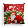 Christmas Cartoon Print Pattern Cushion Cover Home Living Room Sofa Decoration Square Polyester Throw Pillow Cover 45x45cm